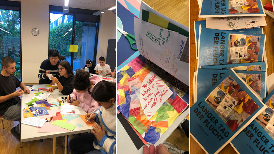 Workshop mit Schüler*innen, Foto: Sara Mohammadi Workshop mit Schüler*innen, Foto: Sara Mohammadi