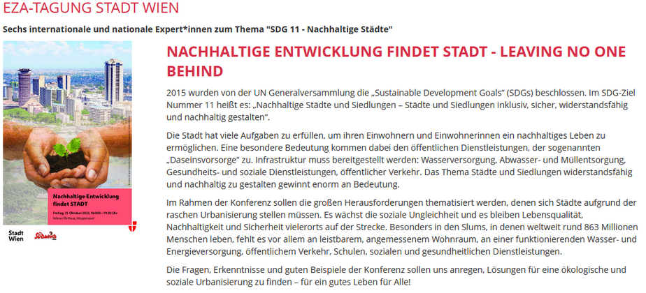 screenshot ankündigung EAZ-Tagung screenshot ankündigung EAZ-Tagung