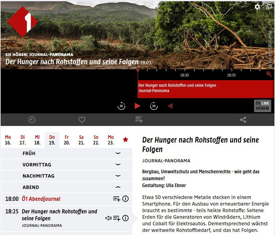 Screenshot Ö1